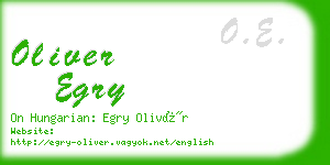 oliver egry business card